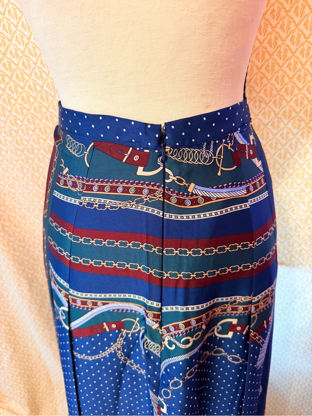Ann Taylor Equestrian Scarf Wrap Midi Skirt 10P - Picture 5 of 8